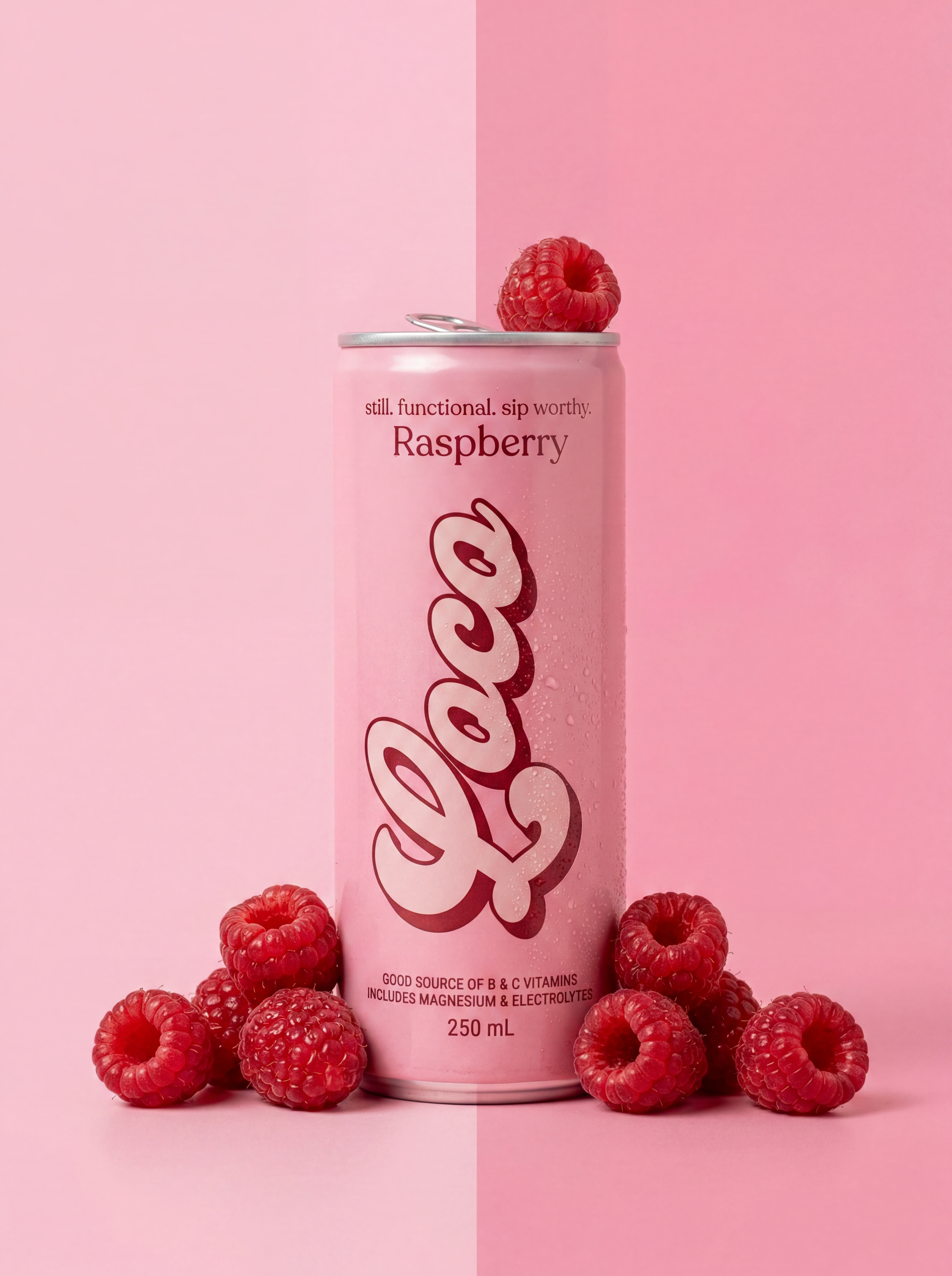 Raspberry Still Functional Drink
